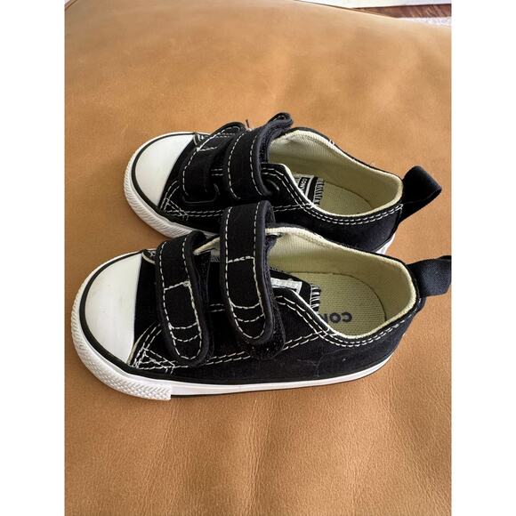 Converse Chuck Taylor All Star Easy-On Canvas NWOT double strap / black /size 5c - Picture 2 of 5